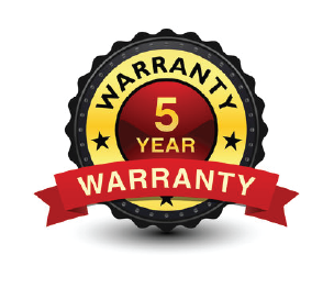 5 Year Warranty
